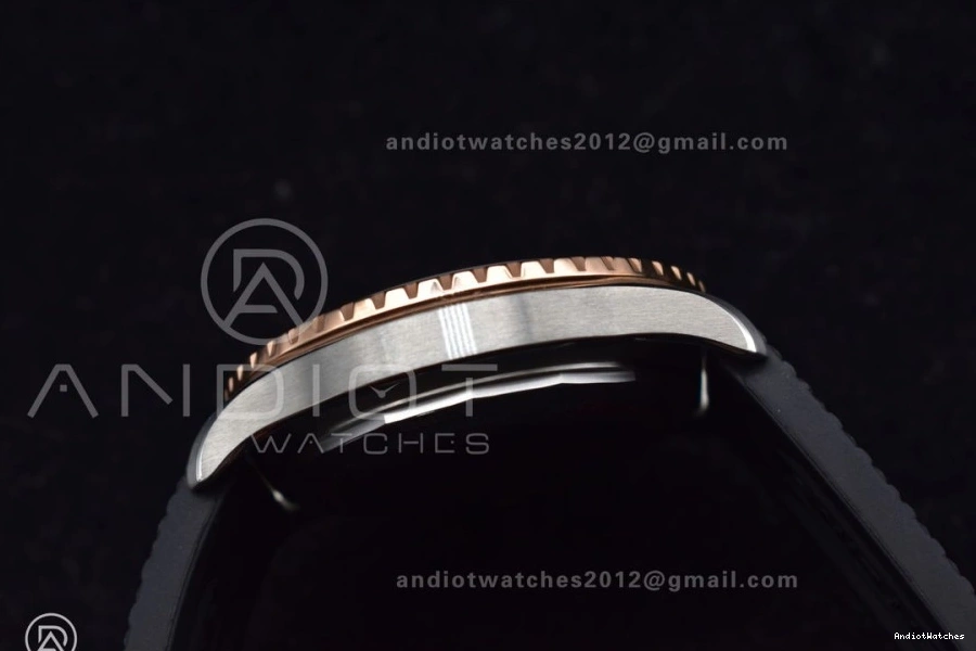 SS Best Comfortable 1165 on A Black BLSF Black Dial Automatic Rubber RG 42 SuperOcean Edition Strap 1:1 0726